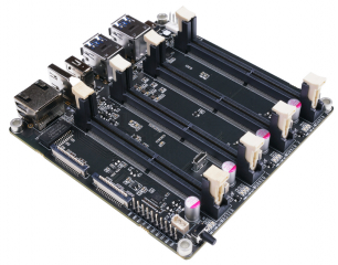 Jetson Nano / Xavier NX Carrier Board for GPU Cluster and Server; with Cooling Fan