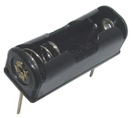 Battery Holder for 1pc "N", Mounting PCB TH
