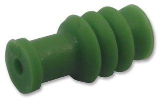 Single Wire Seal for Cavity Dia. 3.45mm, Green, Silicone VMQ50