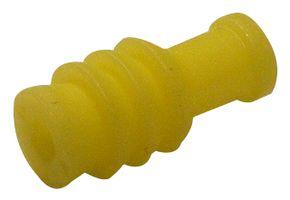 Single Wire Seal for Cavity Dia. 3.45mm, Yellow, Silicone VMQ50