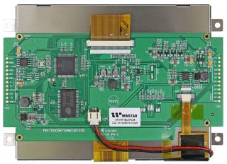 320x240, 5.7" TFT, LED White B/L, UART/SPI, PIC24 Controller, Capacitive Touch, Glare, 141.12x101.55x25.22mm