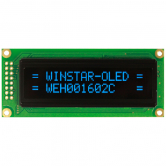 Character OLED Display 16x2 Blue 85.0 x 36.0 x 10.0 mm, 5V  ||  DISCONTINUED