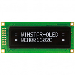 Character OLED Display 16x2 White; COB 2.26" 85x36x10mm; 5.0V; Controller IC: WS0010-TX; Interface: 6800; Longlife; -40~80°C