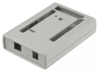 Grey enclosure moulded from ABS plastic and suitable for Arduino mega 2560 board, W75xL111.25xH25.2mm