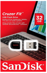 SANDISK Cruzer Fit USB Flash Drive 32GB, 2.0