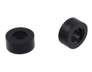 PCB Spacer, Round, Polystyrene, L=4.0mm, Do=7.0mm, Di=3.6mm, Black
