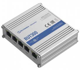 Ethernet-to-Ethernet Industrial Router; 1xWAN, 4xLAN(or second. WAN) 10/100 Mbps; 1xUSB; 2x Configurable Digital I/O; -40°C to 75°C, DIN rail mounting