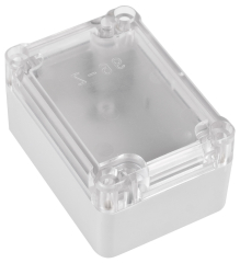 Universal enclosure; clear lid; ABS; 70 mm x 50 mm x 37 mm; IP65