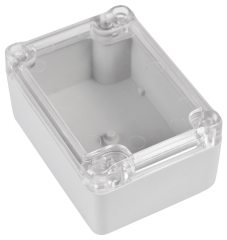Universal enclosure; clear lid; ABS; 88 mm x 64 mm x 42 mm; IP65