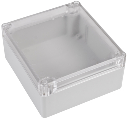 Universal enclosure; clear lid; ABS; 125 mm x 115 mm x 58 mm; IP65