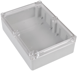 Universal enclosure; clear lid; ABS; 177 mm x 126 mm x 56 mm; IP65