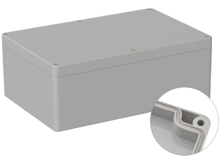 Universal Enclosure;  polycarbonate;  light grey; 240.3 mm x 160.3 mm x 90 mm; IP66