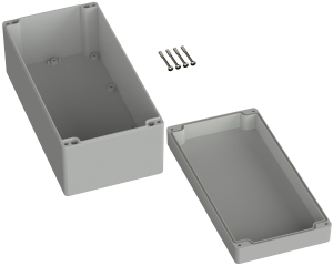 Universal Enclosure;  polycarbonate;  light grey; 240.5 mm x 120 mm x 100.5 mm; IP66