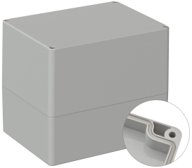 Universal Enclosure;  polycarbonate;  light grey; 160 mm x 120 mm x 140 mm; IP66