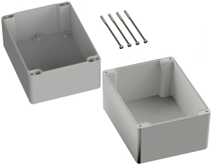 Universal Enclosure;  polycarbonate;  light grey; 160 mm x 120 mm x 140 mm; IP66