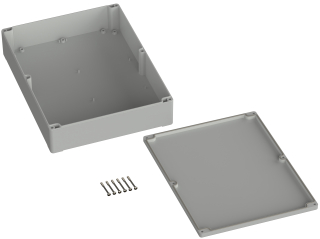 Universal Enclosure;  polycarbonate;  light grey; 300 mm x 230 mm x 85 mm; IP65