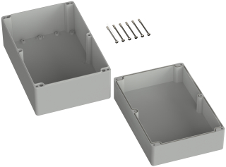 Universal Enclosure;  polycarbonate;  light grey; 300 mm x 230 mm x 110 mm; IP65