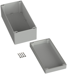 Universal Enclosure;  ABS;  light grey; 240.5 mm x 120 mm x 100.5 mm; IP66