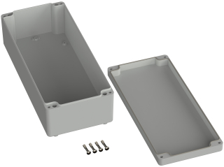 Universal Enclosure;  ABS;  light grey; 340 mm x 150 mm x 100 mm; IP65