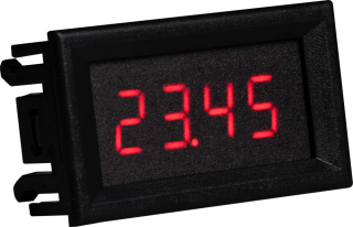Panel voltmeter 0-33V DC, 4-digits, ±0,3%, 500 ms refresh rate,  -10 / +65°C