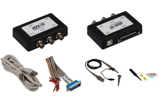 USB (PC-based) Digital Storage Mixed Signal Oscilloscope; 2 channels x 15MHz DSO + 16-channel Logic Analyzer + Function Generator