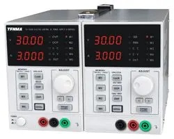 Dual Channel Adjustable DC Power Supply, 2 Output 0-30V, 0-3A, AC Input 230±10%V