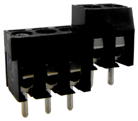 Low Profile(H8.4mm) Terminal block, 3P, RM 3.5mm, Vertical, Black, 0.2-0.8mm2(24-18AWG, 10A/300V
