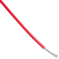 Многожилен PVC проводник, AWG 26(7/34, 0.142мм2), червен, 300V, на ролки по 305м, Цената е за 1.0 м