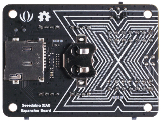 Seeeduino XIAO Expansion board; OLED Display; RTC; RESET Button; User-defined Button; MicroSD Card slot; Passive Buzzer; Grove Connectors
