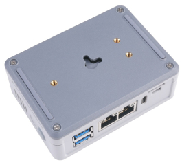 Mini Router/PC with Raspberry Pi Compute Module 4, Dual Gigabit Ethernet NICs, 4GB RAM/32GB eMMC, Support OpenWRT