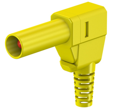 Insulated Banana Plug 4mm, CAT ||, 500V 32A, Solder Connection, Yellow