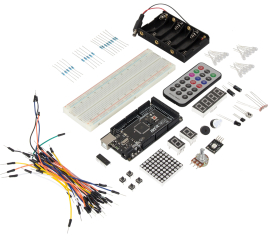 Starter Kit for Arduino, Arduino Mega included