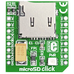 Micro SD Connectivity mikroBUS Click Platform Evaluation Expansion Board