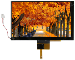 800x480, 7", 165x105x8.4mm; TFT+Capacitive Touch Panel (I2C, ILI2130), 18-bit RGB interface/HX8262+HX8678; White LED B/L 8.4-11V; -20°C to +70°C