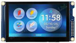 480x272, 4.3", IPS TFT, Projected Capacitive Touch Panel, for Arduino