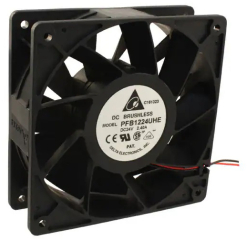 DC Brushless Fan, 24VDC, 120x120x38mm, 48W, 429.6m3/h, 5500RPM, Locked Rotor Protection