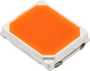 2.8x3.5mm PC Red-Orange, 30.2lm@140mA, 240mA max, 113deg