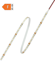 Flexible LED Strip, LED 2835, 2700K, 1000lm/m, 7.6W/m, 38W/5m, 120 leds/m, 24V, CRI80, IP20, Cut 10cm, DALI dimming, class F, reel 5m