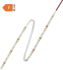 Flexible LED Strip, LED 2835, 2700K, 1500lm/m, 13.2W/m, 66W/5m, 120 leds/m, 24V, CRI80, IP20, Cut 10cm, DALI dimming, class F, reel 5m
