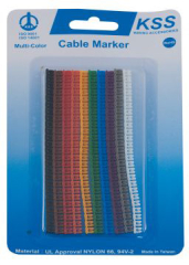 Маркери за кабели, последователни числа 0-9, 250 броя, 25 броя на цифра, AWG 26 ~ 20