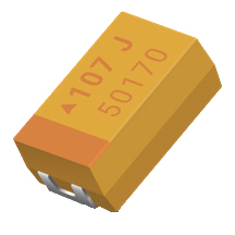 SMD Tantalum Capacitor, 10µF, 6.3V, Low ESR 3.0 Ohm, ± 10%, Case R, 0805(2012-12 Metric)