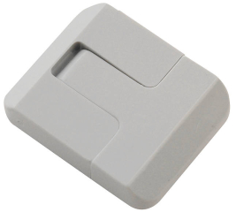 SCREW ON HINGE(polycarbonate); Set; for M+T Enclosures; For use with a lid height of 15mm and higher; Light grey