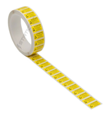 label "Attention ESD Sensitive Products"-12x22mm, roll 1000pcs