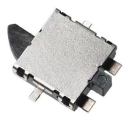 Detector Switch, SPST-NO, Angled Toggle (Detector), 5.0VDC, 10mA, 5.9x5.4x1.7mm, SMD R/A