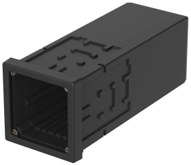 UNINORM control panel mounting; Noryl; Black similar to RAL 9005; 48x48x119mm