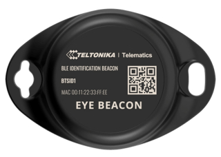 Bluetooth Low Energy ID Beacon with robust casing and long life-time battery
