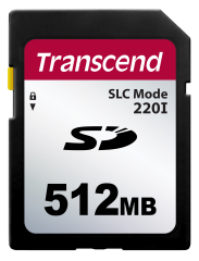 512MB SD Card, SLC mode, Wide Temp.; -40°C ~  85°C