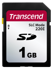 1GB SD Card, SLC mode, Wide Temp.; -40°C ~  85°C