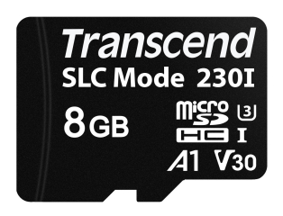 8GB microSD, SLC Mode, Wide Temp. UHS-I U3, A1, TLC; -40°C ~  85°C