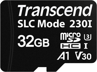 32GB microSD, SLC Mode, Wide Temp. UHS-I U3, A1, TLC; -40°C ~  85°C